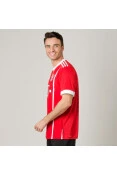 CAMISA ADIDAS BAYERN DE MUNIQUE OFICIAL 1 2017/18 SEM NÚMERO - Vermelho/branco CAMISA ADIDAS BAYERN DE MUNIQUE OFICIAL 1 2017/18 SEM NÚMERO - Vermelho/branco