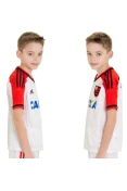 CAMISA ADIDAS FLAMENGO 2014 OFICIAL 2 SEM NÚMERO INFANTIL - Branco/vermelho