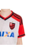CAMISA ADIDAS FLAMENGO 2014 OFICIAL 2 SEM NÚMERO INFANTIL - Branco/vermelho