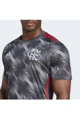 CAMISA ADIDAS FLAMENGO OF III 2024/25 MASCULINA - Grafite/vermelho