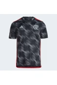 CAMISA ADIDAS FLAMENGO OF III 2024/25 MASCULINA - Grafite/vermelho