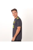 CAMISA ADIDAS FLAMENGO OFICIAL 3 2019/20 SEM NÚMERO - Chumbo/amarelo CAMISA ADIDAS FLAMENGO OFICIAL 3 2019/20 SEM NÚMERO - Chumbo/amarelo