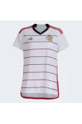 CAMISA ADIDAS FLAMENGO OFICIAL II 2023/24 FEMININA - Branco/vermelho CAMISA ADIDAS FLAMENGO OFICIAL II 2023/24 FEMININA - Branco/vermelho