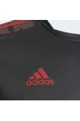 CAMISA ADIDAS FLAMENGO TREINO MASCULINO - Grafite/vermelho CAMISA ADIDAS FLAMENGO TREINO MASCULINO - Grafite/vermelho