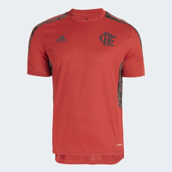 CAMISA ADIDAS FLAMENGO TREINO MASCULINO - Vermelho/grafite