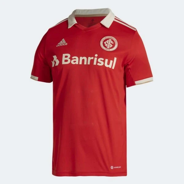 CAMISA ADIDAS INTERNACIONAL OFICIAL I 2022/23 MASCULINA - Vermelho/bege