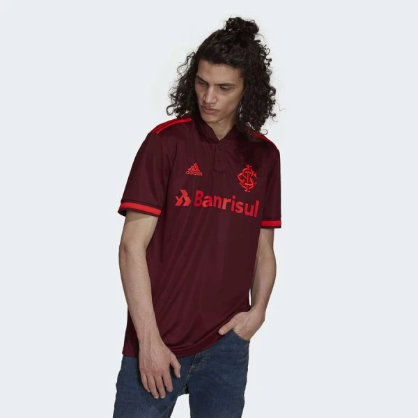 CAMISA ADIDAS INTERNACIONAL OFICIAL III 2021 - Bordo/vermelho