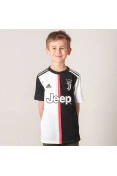 CAMISA ADIDAS JUVENTUS OFICIAL 1 2019/20 SEM NÚMERO INFANTIL - Preto/branco