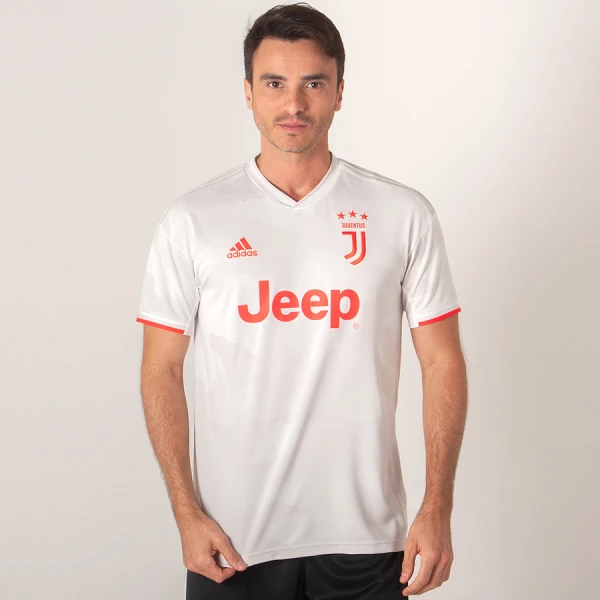 CAMISA ADIDAS JUVENTUS OFICIAL 2 2019/20 SEM NÚMERO - Bege/laranja