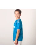 CAMISA ADIDAS JUVENTUS OFICIAL 3 2019/20 SEM NÚMERO INFANTIL - Azul/prata CAMISA ADIDAS JUVENTUS OFICIAL 3 2019/20 SEM NÚMERO INFANTIL - Azul/prata