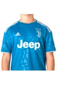 CAMISA ADIDAS JUVENTUS OFICIAL 3 2019/20 SEM NÚMERO INFANTIL - Azul/prata CAMISA ADIDAS JUVENTUS OFICIAL 3 2019/20 SEM NÚMERO INFANTIL - Azul/prata