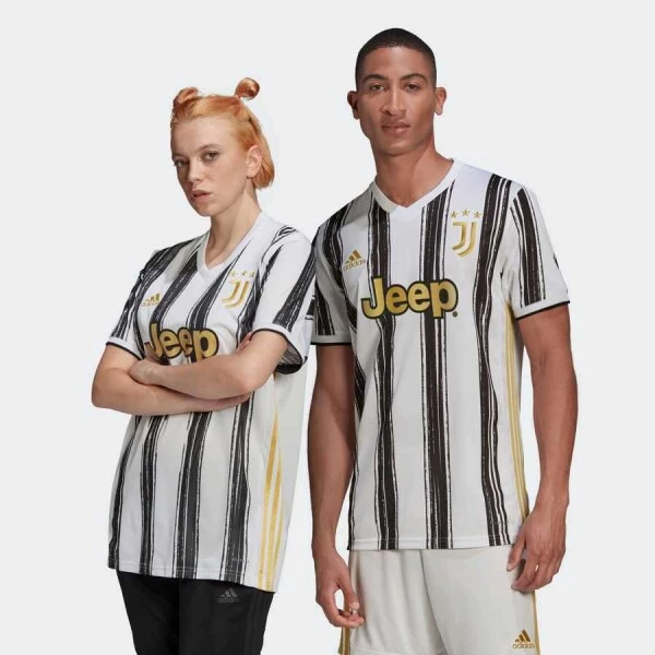 CAMISA ADIDAS JUVENTUS OFICIAL I 2020/21 S/N° - Branco/preto