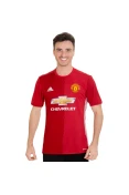 CAMISA ADIDAS MANCHESTER UNITED OFICIAL 1 2016/17 SEM NÚMERO - Vermelho/branco