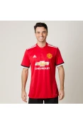 CAMISA ADIDAS MANCHESTER UNITED OFICIAL 1 2017/18 SEM NÚMERO - Vermelho/branco CAMISA ADIDAS MANCHESTER UNITED OFICIAL 1 2017/18 SEM NÚMERO - Vermelho/branco