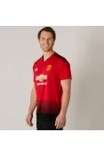 CAMISA ADIDAS MANCHESTER UNITED OFICIAL 1 2018/19 SEM NÚMERO - Vermelho/preto