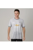 CAMISA ADIDAS MANCHESTER UNITED OFICIAL 3 2017/18 SEM NÚMERO - Cinza/branco