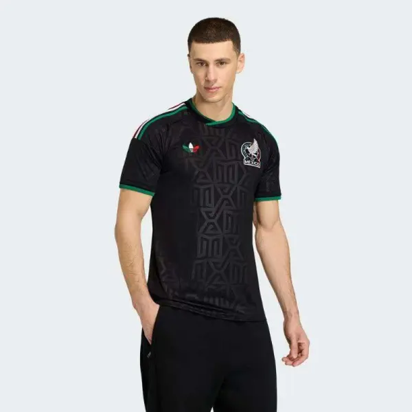 CAMISA ADIDAS MEXICO III 2026 TORCEDOR MASCULINA - Preto/verde