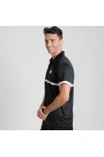 CAMISA ADIDAS POLO COURT MASCULINA - Preto/branco CAMISA ADIDAS POLO COURT MASCULINA - Preto/branco