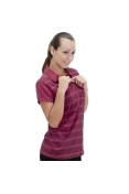 CAMISA ADIDAS POLO STRIPED FEMININA - Pink CAMISA ADIDAS POLO STRIPED FEMININA - Pink