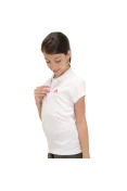 CAMISA ADIDAS POLO TEAMWEAR GIRLS INFANTIL - Branco CAMISA ADIDAS POLO TEAMWEAR GIRLS INFANTIL - Branco