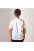 CAMISA ADIDAS REAL MADRID OFICIAL 1 2019/20 SEM NÚMERO INFANTIL - Branco/dourado