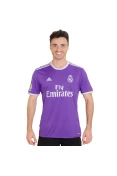 CAMISA ADIDAS REAL MADRID OFICIAL 2 2016/17 SEM NÚMERO - Lilas/branco CAMISA ADIDAS REAL MADRID OFICIAL 2 2016/17 SEM NÚMERO - Lilas/branco