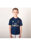 CAMISA ADIDAS REAL MADRID OFICIAL 2 2019/20 SEM NÚMERO INFANTIL - Marinho/dourado