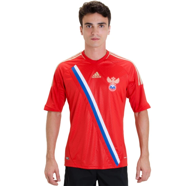 CAMISA ADIDAS RUSSIA OFICIAL 1 2012 SEM NUMERO - Vermelho