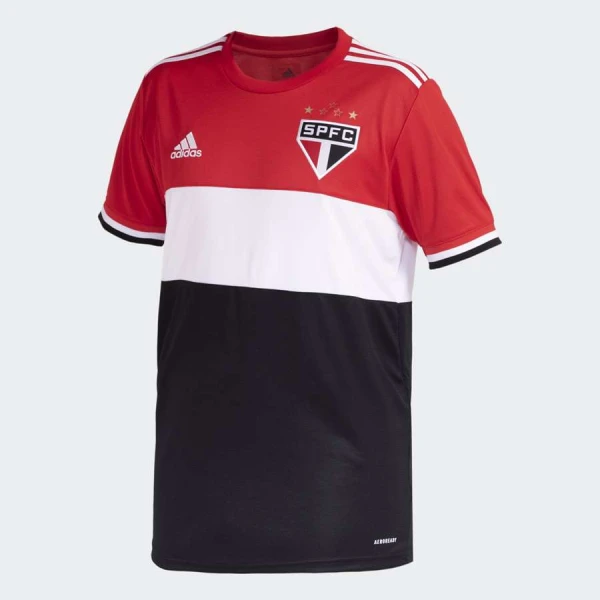 CAMISA ADIDAS SÃO PAULO FC 3 2021 MASCULINA - Vermelho/preto