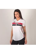 CAMISA ADIDAS SÃO PAULO OFICIAL 1 2019 SEM NÚMERO FEMININA - Branco/vermelho CAMISA ADIDAS SÃO PAULO OFICIAL 1 2019 SEM NÚMERO FEMININA - Branco/vermelho