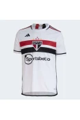 CAMISA ADIDAS SÂO PAULO OFICIAL I 2023/24 TORCEDOR MASCULINA - Branco CAMISA ADIDAS SÂO PAULO OFICIAL I 2023/24 TORCEDOR MASCULINA - Branco