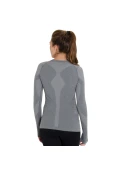 CAMISA ASICS COMPRESSÃO SEAMLESS LS FEMININA - Cinza CAMISA ASICS COMPRESSÃO SEAMLESS LS FEMININA - Cinza