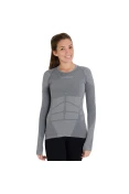 CAMISA ASICS COMPRESSÃO SEAMLESS LS FEMININA - Cinza CAMISA ASICS COMPRESSÃO SEAMLESS LS FEMININA - Cinza