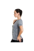 CAMISA ASICS COMPRESSÃO SEAMLESS SS FEMININA - Cinza CAMISA ASICS COMPRESSÃO SEAMLESS SS FEMININA - Cinza