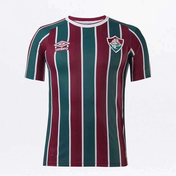 CAMISA FLUNINENSE UMBRO OFICIAL 1 2021 S/Nº MASCULINA - Bordo/verde