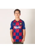 CAMISA NIKE BARCELONA OFICIAL 1 2019/20 SEM NÚMERO INFANTIL - Marinho/bordo