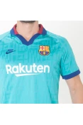 CAMISA NIKE BARCELONA OFICIAL 3 2019/20 SEM NÚMERO - Verde/marinho
