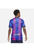 CAMISA NIKE BARCELONA OFICIAL III 2021/22 TORCEDOR - Azul/pink CAMISA NIKE BARCELONA OFICIAL III 2021/22 TORCEDOR - Azul/pink