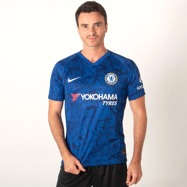 CAMISA NIKE CHELSEA OFICIAL 1 2019/20 SEM NÚMERO - Azul