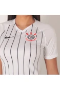 CAMISA NIKE CORINTHIANS OFICIAL 1 2019/20 SEM NÚMERO FEMININA - Branco CAMISA NIKE CORINTHIANS OFICIAL 1 2019/20 SEM NÚMERO FEMININA - Branco