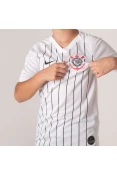 CAMISA NIKE CORINTHIANS OFICIAL 1 2019/20 SEM NÚMERO INFANTIL - Branco/preto CAMISA NIKE CORINTHIANS OFICIAL 1 2019/20 SEM NÚMERO INFANTIL - Branco/preto
