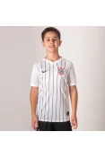 CAMISA NIKE CORINTHIANS OFICIAL 1 2019/20 SEM NÚMERO INFANTIL - Branco/preto CAMISA NIKE CORINTHIANS OFICIAL 1 2019/20 SEM NÚMERO INFANTIL - Branco/preto