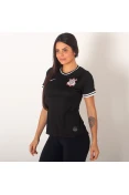 CAMISA NIKE CORINTHIANS OFICIAL 2 2019/20 SEM NÚMERO FEMININA - Preto CAMISA NIKE CORINTHIANS OFICIAL 2 2019/20 SEM NÚMERO FEMININA - Preto