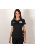 CAMISA NIKE CORINTHIANS OFICIAL 2 2019/20 SEM NÚMERO FEMININA - Preto CAMISA NIKE CORINTHIANS OFICIAL 2 2019/20 SEM NÚMERO FEMININA - Preto