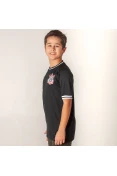 CAMISA NIKE CORINTHIANS OFICIAL 2 2019/20 SEM NÚMERO INFANTIL - Preto
