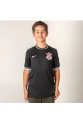 CAMISA NIKE CORINTHIANS OFICIAL 2 2019/20 SEM NÚMERO INFANTIL - Preto