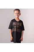 CAMISA NIKE CORINTHIANS OFICIAL 3 2018/19 INFANTIL AYRTON SENNA - Preto/dourado