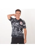 CAMISA NIKE CORINTHIANS OFICIAL 3 2019 INVASÕES TORCEDOR PRO SEM NÚMERO - Preto/branco