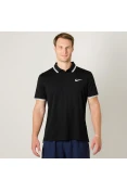 CAMISA NIKE COURT TENNIS POLO MASCULINA - Preto/branco CAMISA NIKE COURT TENNIS POLO MASCULINA - Preto/branco