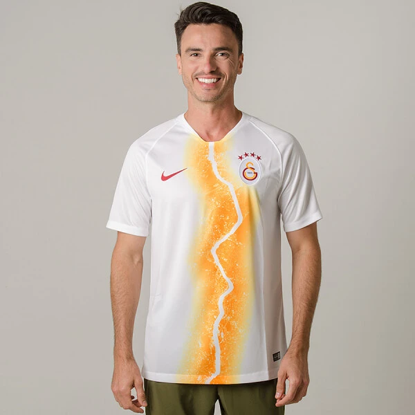 CAMISA NIKE GALATASARAY OFICIAL 3 2018/19 SEM NÚMERO TORCEDOR - Branco